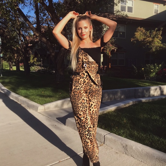 leopard print jumpsuit fashion nova